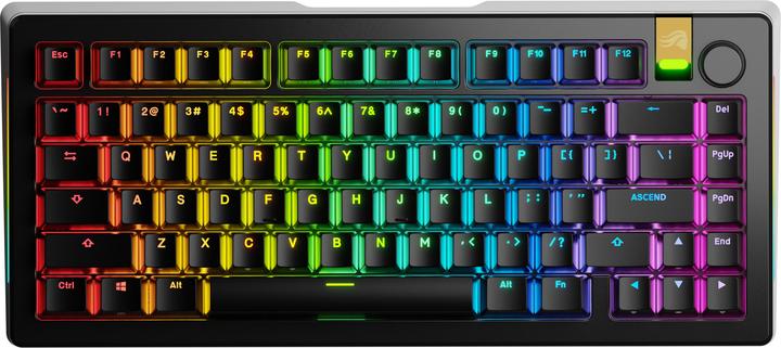 Actual product image Glorious GMMK 3 Pro HE Wireless 75 % Gaming Keyboard - Pre-Built, ANSI (US), Fox HE Switches, black (US, Wireless)