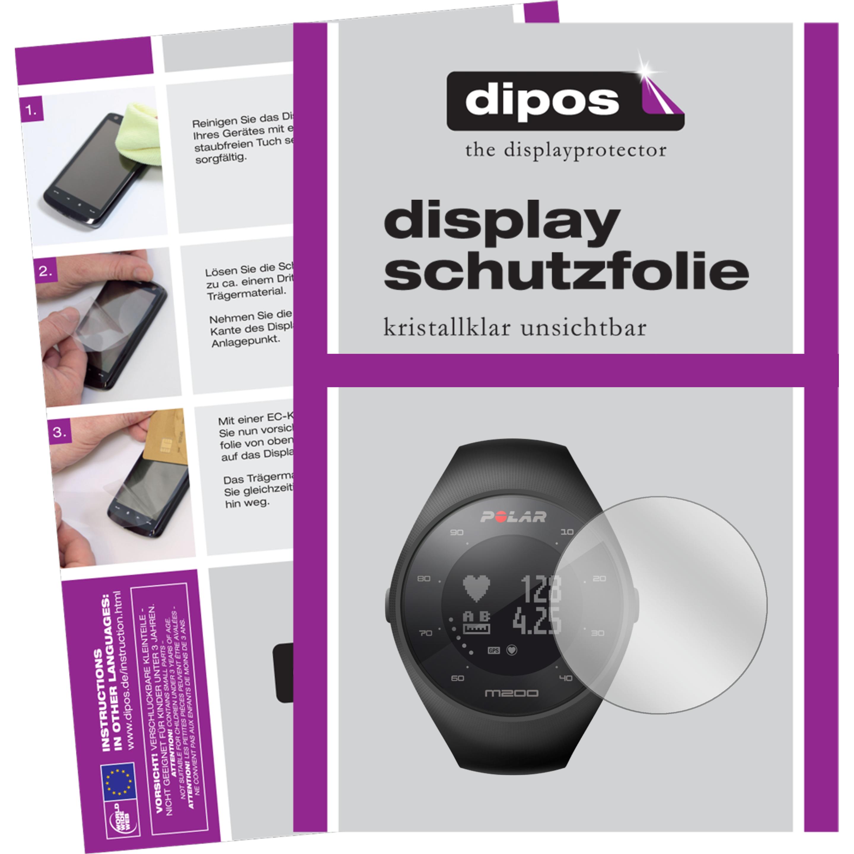 Dipos Displayschutzfolie Crystalclear, Smartwatch Schutzfolie, Transparent
