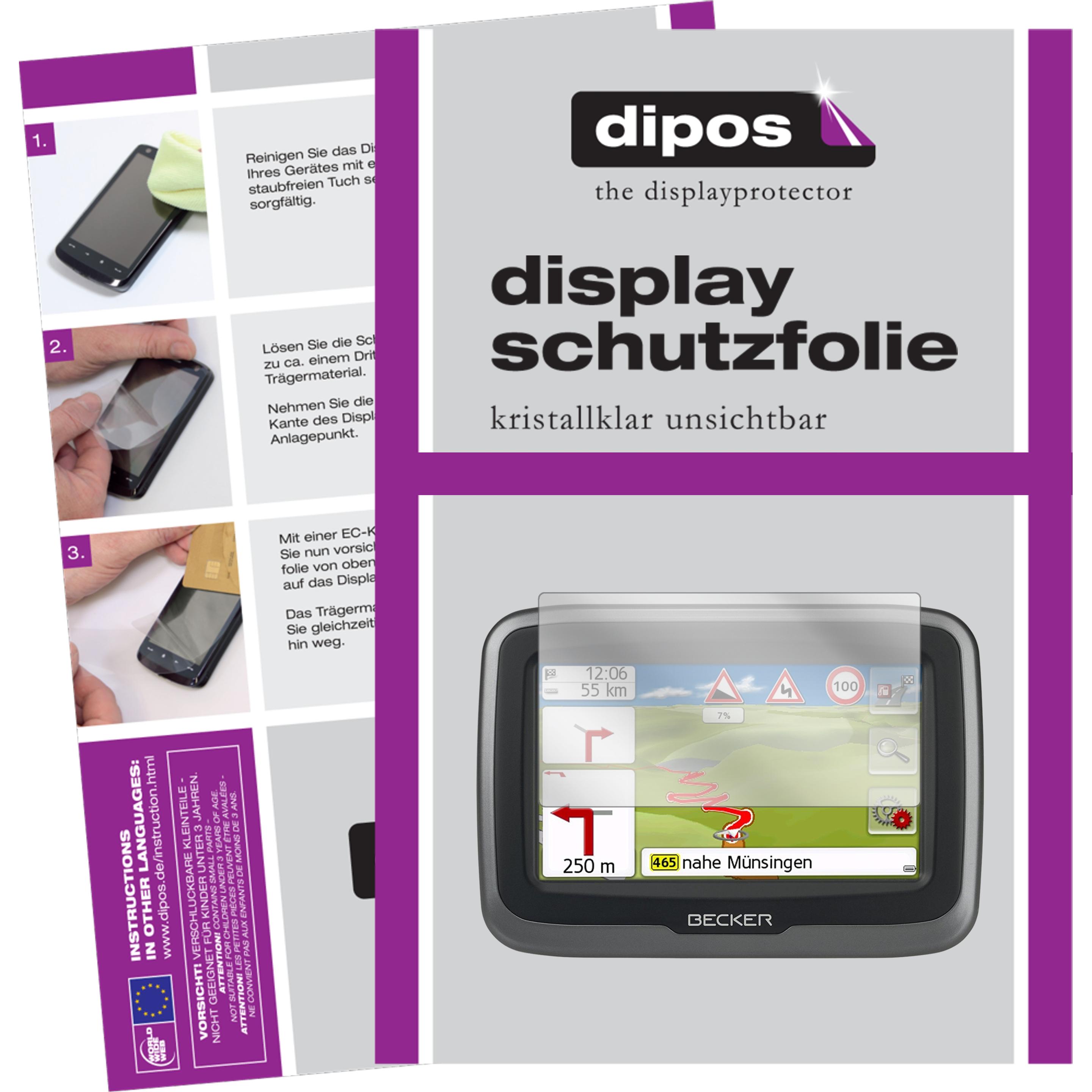 Dipos, Fahrzeug Navigation Zubehör, Displayschutzfolie Crystalclear