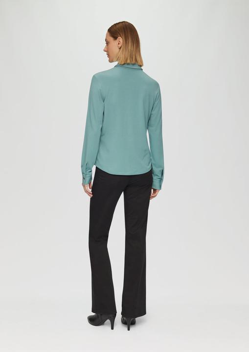 Actual product image S.Oliver T-Shirt Jersey-Bluse mit Hemdkragen und Knopfleiste (44)