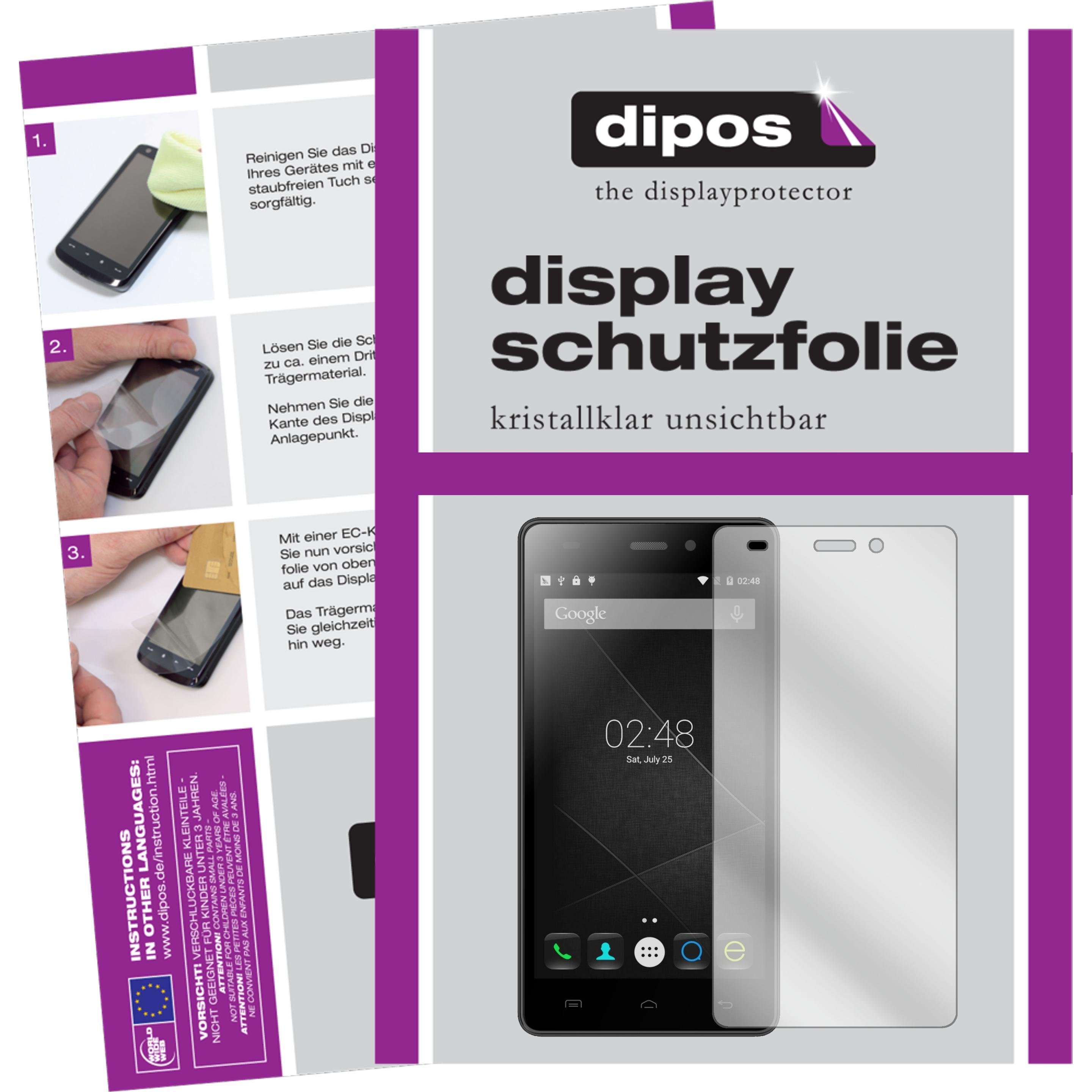 Dipos Displayschutzfolie Crystalclear (6 Stück, Doogee X5), Smartphone Schutzfolie, Transparent