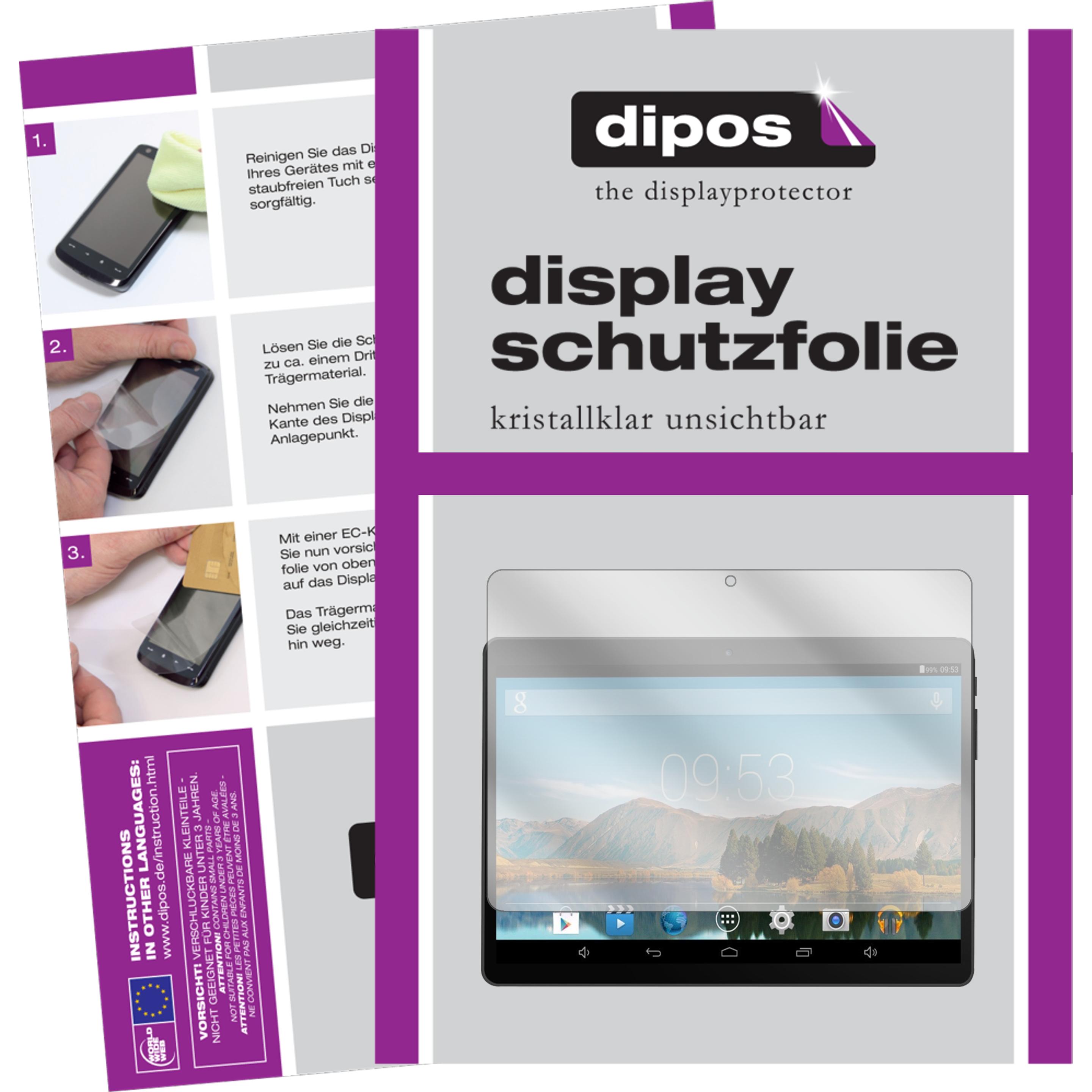 Dipos Displayschutzfolie Crystalclear (2 Stück, Artizlee ATL-21), Tablet Schutzfolie