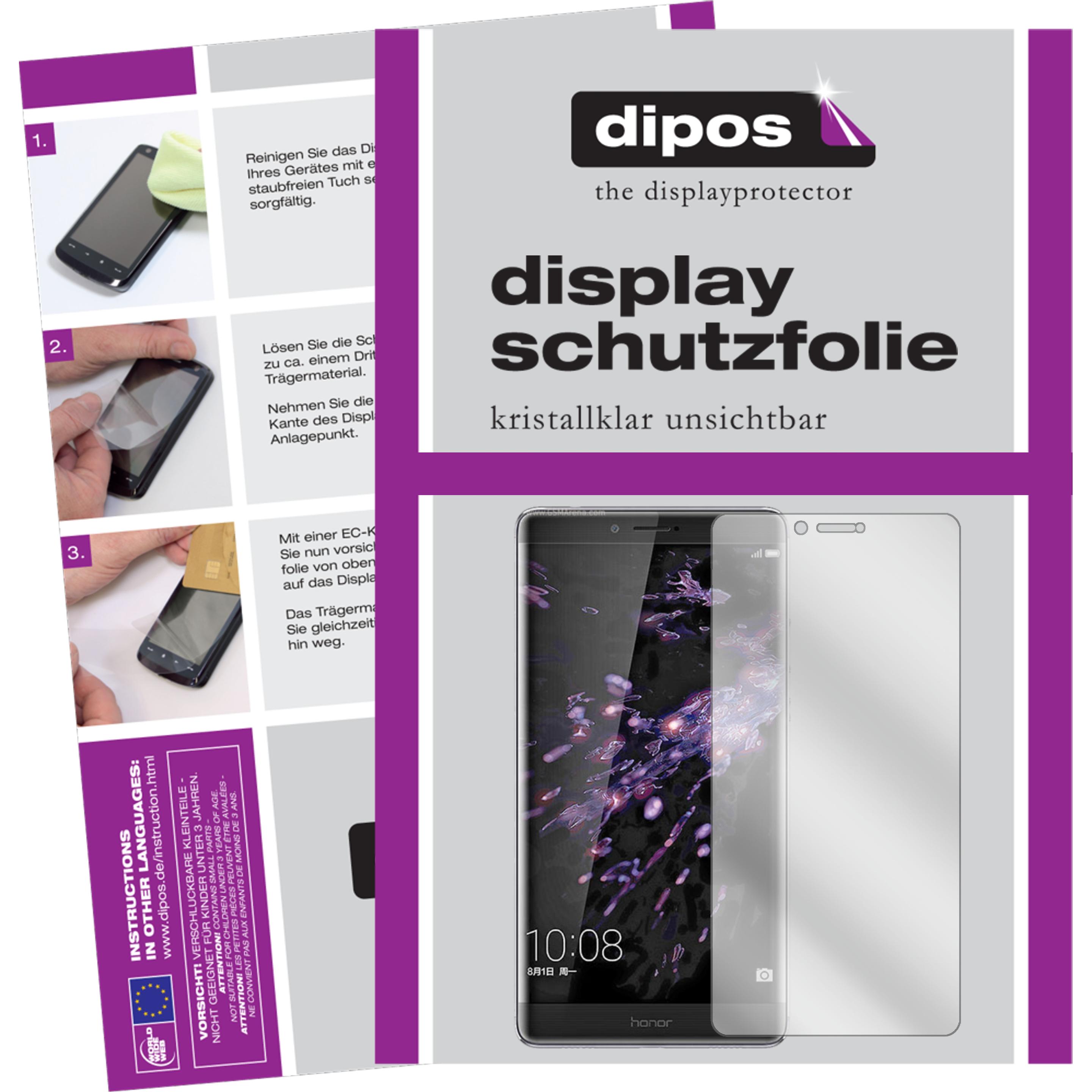 Dipos Displayschutzfolie Crystalclear (2 Stück, Honor Note 8), Smartphone Schutzfolie, Transparent
