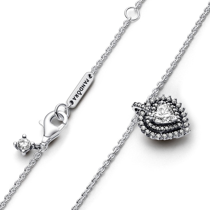 Immagine prodotto Pandora Collana aureola con cuore scintillante (Argento 925, 45 cm)