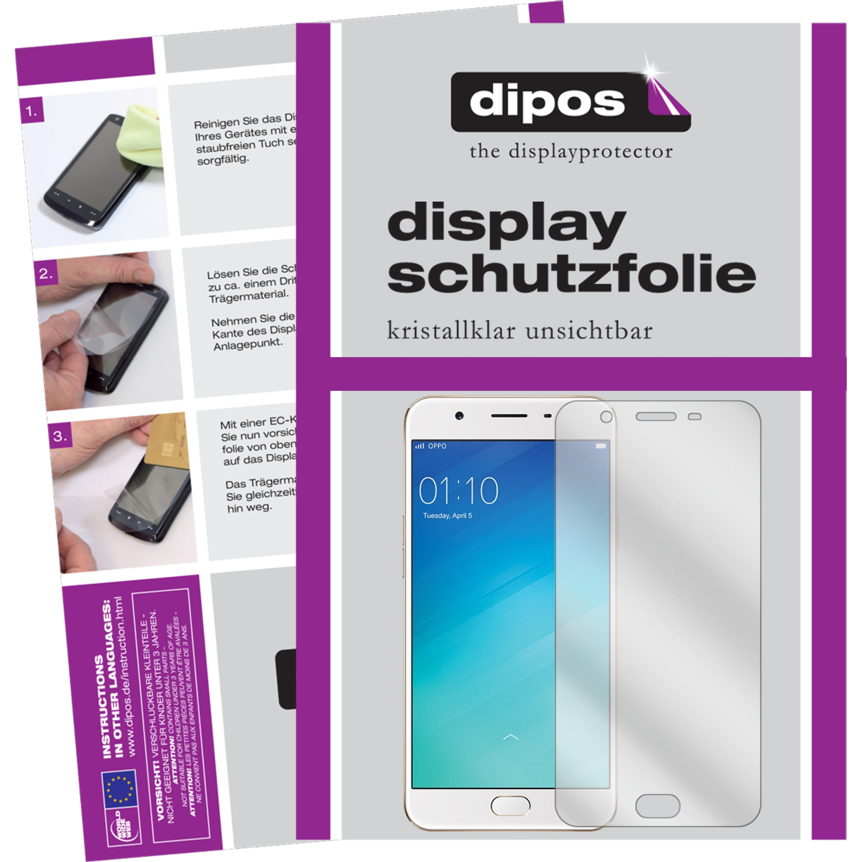 Dipos Displayschutzfolie Crystalclear (6 Stück, Oppo F1S), Smartphone Schutzfolie, Transparent