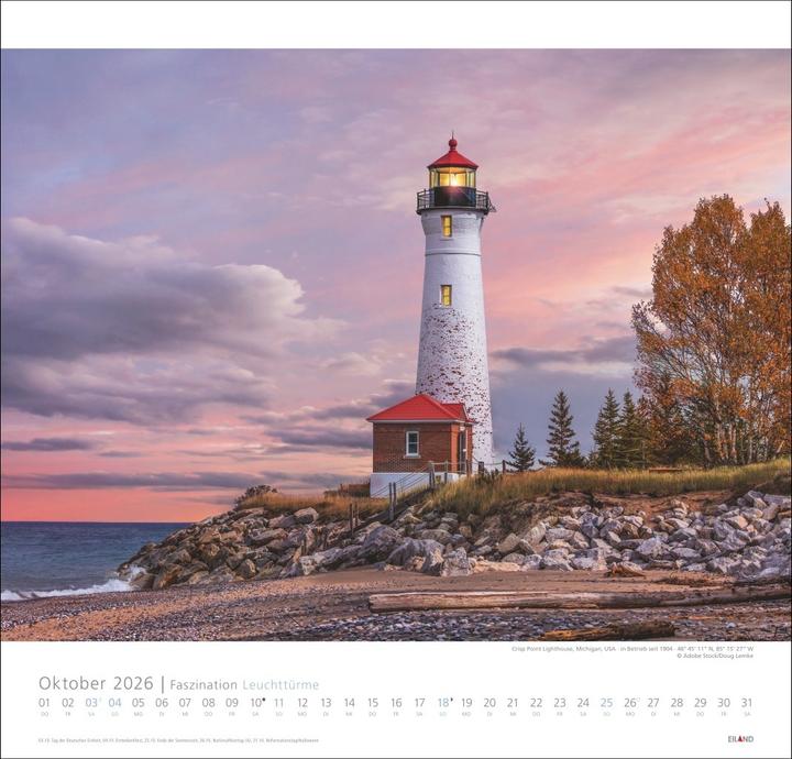 Immagine prodotto Faszination Leuchttürme Edition Kalender 2026 - An den Grenzen der Landschaft (48 x 46 cm, Copertina rigida, Tedesco)