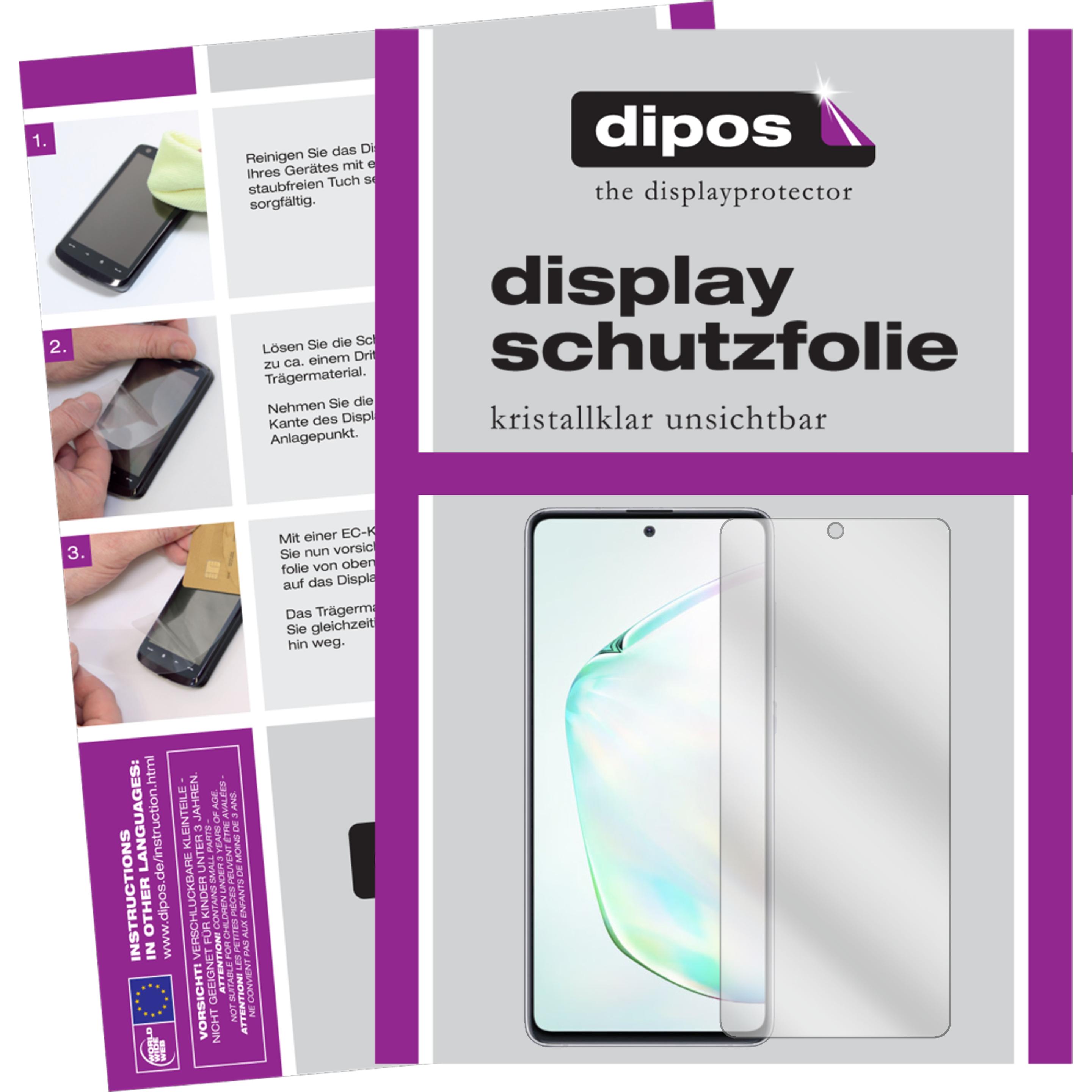 Dipos Displayschutzfolie Crystalclear (6 Stück, Samsung Galaxy Note 10 Lite), Smartphone Schutzfolie, Transparent