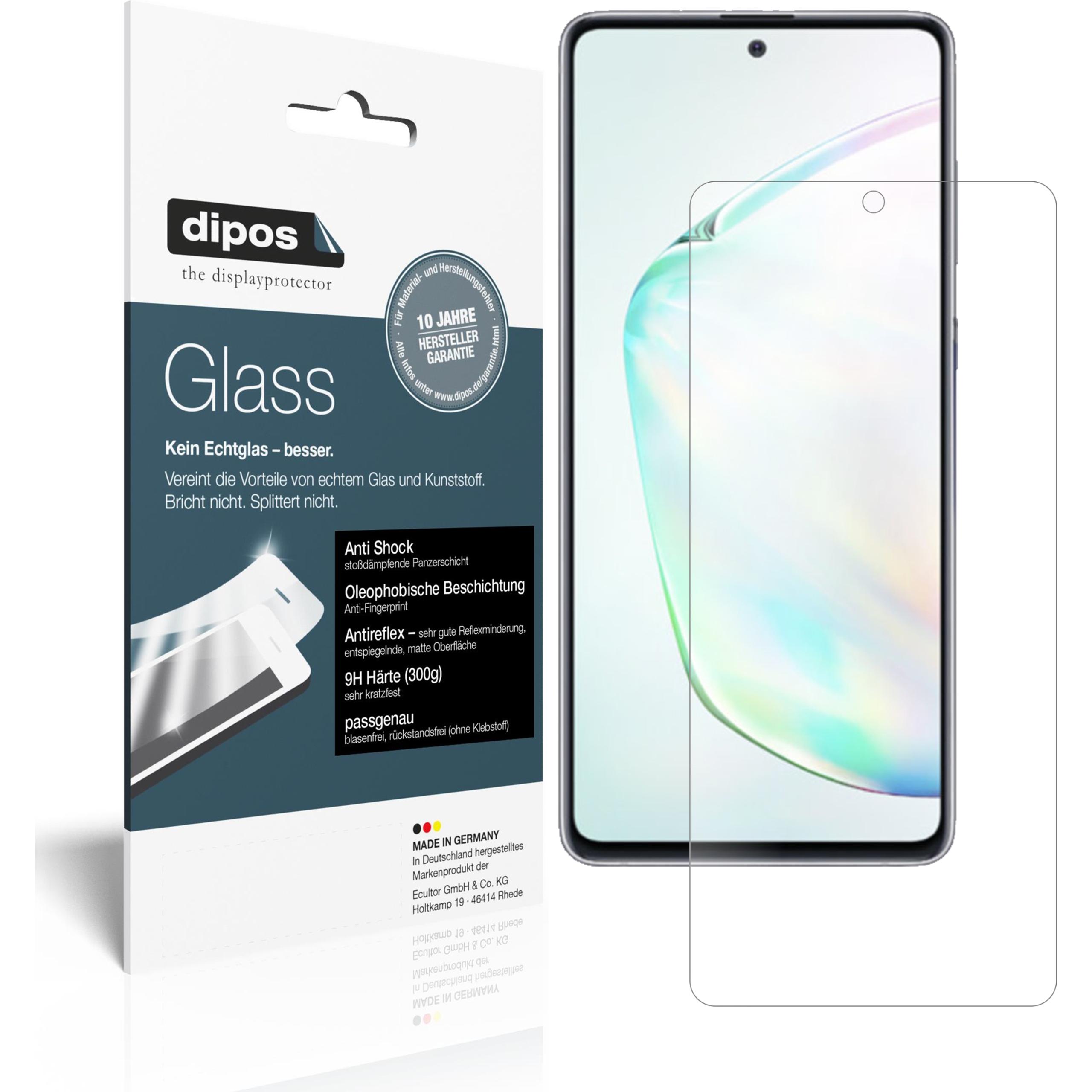 Dipos Displayschutz Anti-Shock (2 Stück, Samsung Galaxy Note 10 Lite), Smartphone Schutzfolie, Transparent