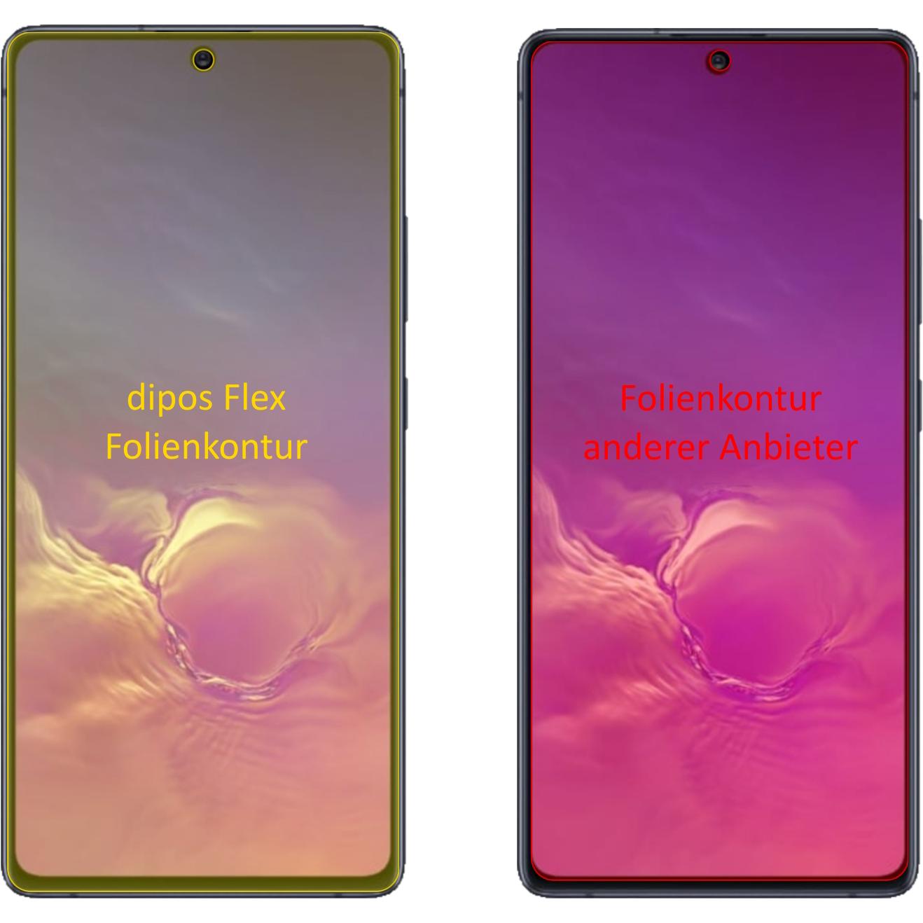 Thumbnail - Dipos Displayschutzfolie Full-Cover 3D (3 Stück, Samsung Galaxy S10 Lite), Smartphone Schutzfolie, Transparent