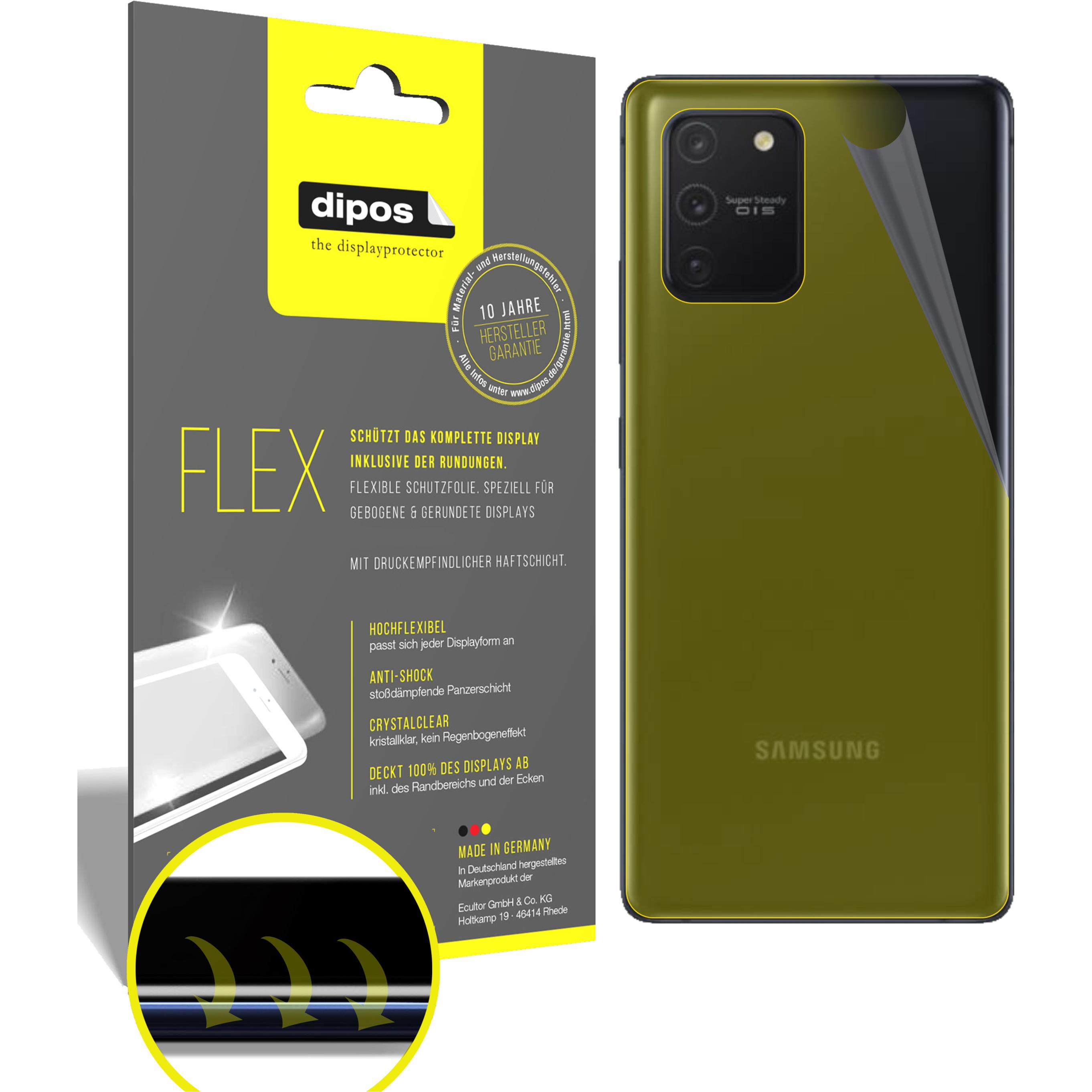 Dipos Displayschutzfolie Full-Cover 3D (3 Stück, Samsung Galaxy S10 Lite), Smartphone Schutzfolie, Transparent