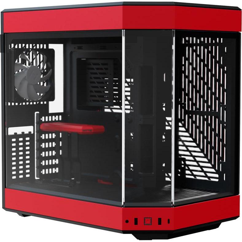 Hyte Y60-Gehäuse (CS--Y60-BR) (ATX, mATX, E-ATX, Mini-ITX), PC Gehäuse, Schwarz