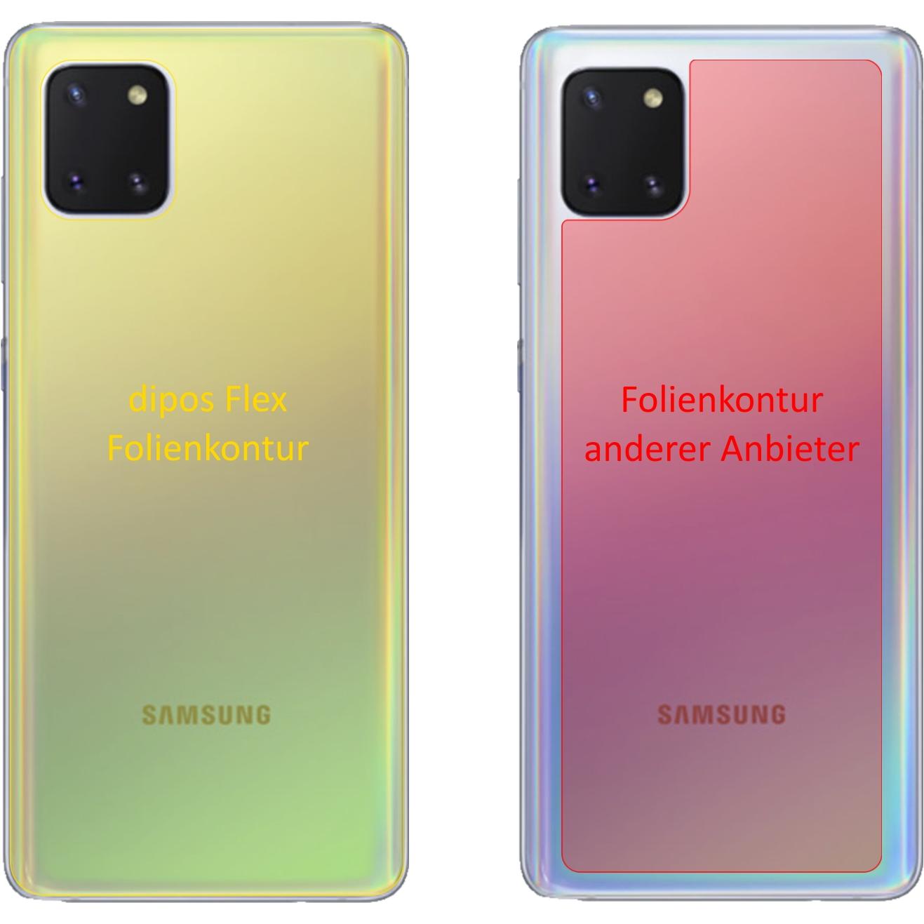 Thumbnail - Dipos Displayschutzfolie Full-Cover 3D (3 Stück, Samsung Galaxy Note 10 Lite), Smartphone Schutzfolie, Transparent