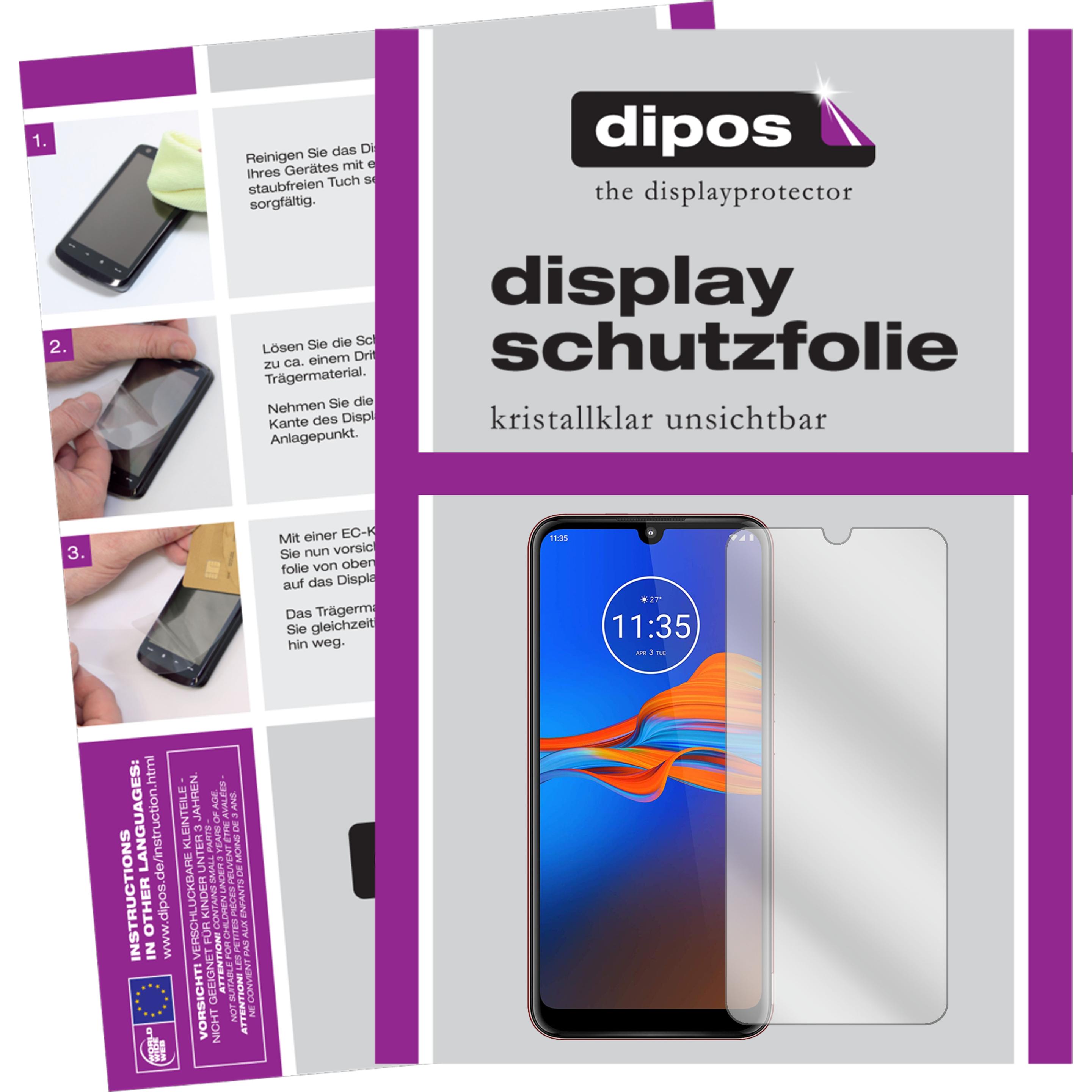 Thumbnail - Dipos Displayschutzfolie Crystalclear (2 Stück, Motorola Moto E6 Plus), Smartphone Schutzfolie, Transparent