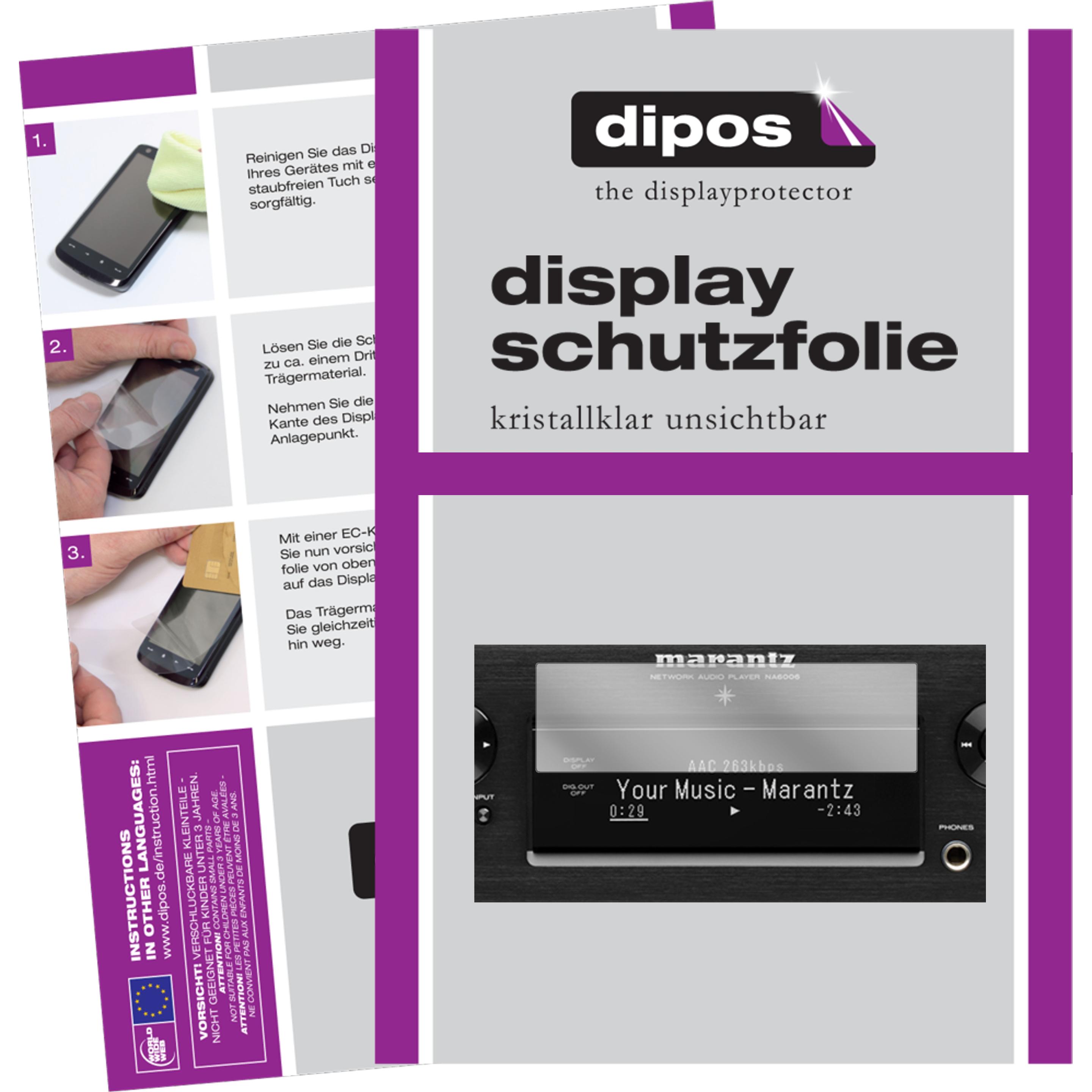 Dipos Displayschutzfolie Crystalclear (2 Stück, NA 6006), Tablet Schutzfolie