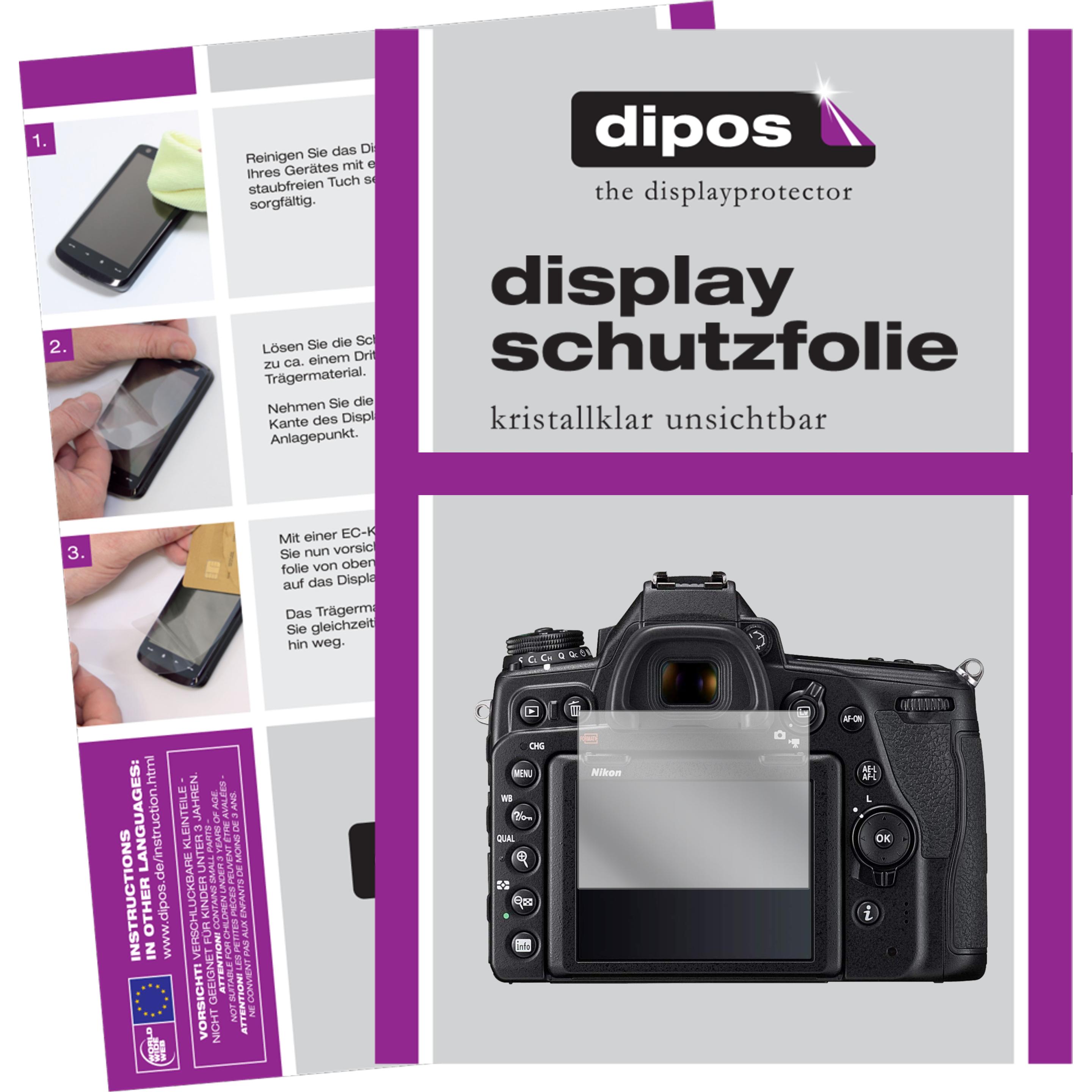 Dipos Displayschutzfolie Crystalclear (Displayschutz, Nikon DSLR D780), Kameraschutz, Transparent