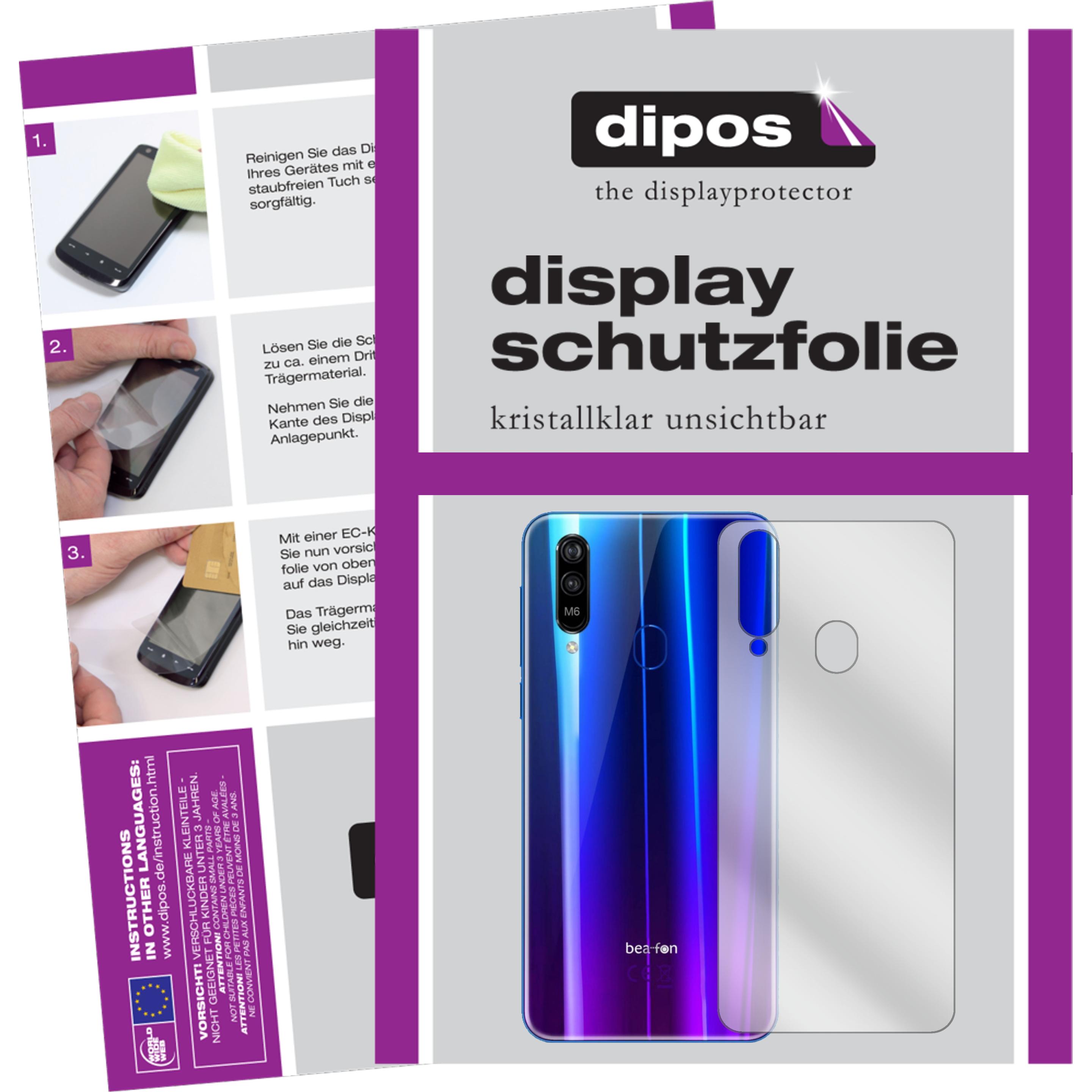 Dipos Displayschutzfolie Crystalclear (2 Stück, Beafon M6), Smartphone Schutzfolie, Transparent