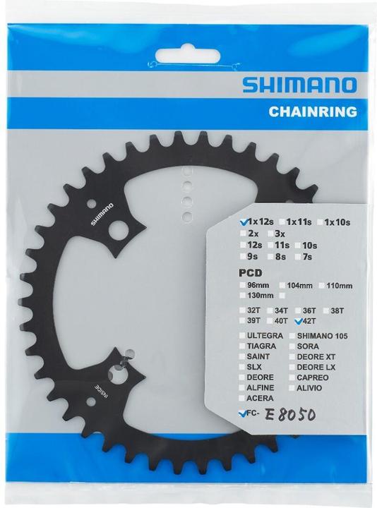 Actual product image Shimano STEPS SM-CRE70 chainring 42 teeth (42)