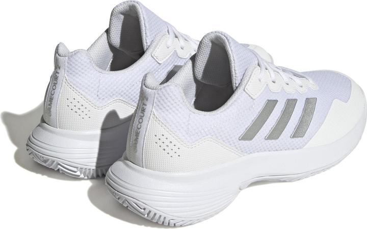 Productafbeelding Adidas Gamecourt 2.0 Ac Wit/Zilver Vrouw (38 2/3)