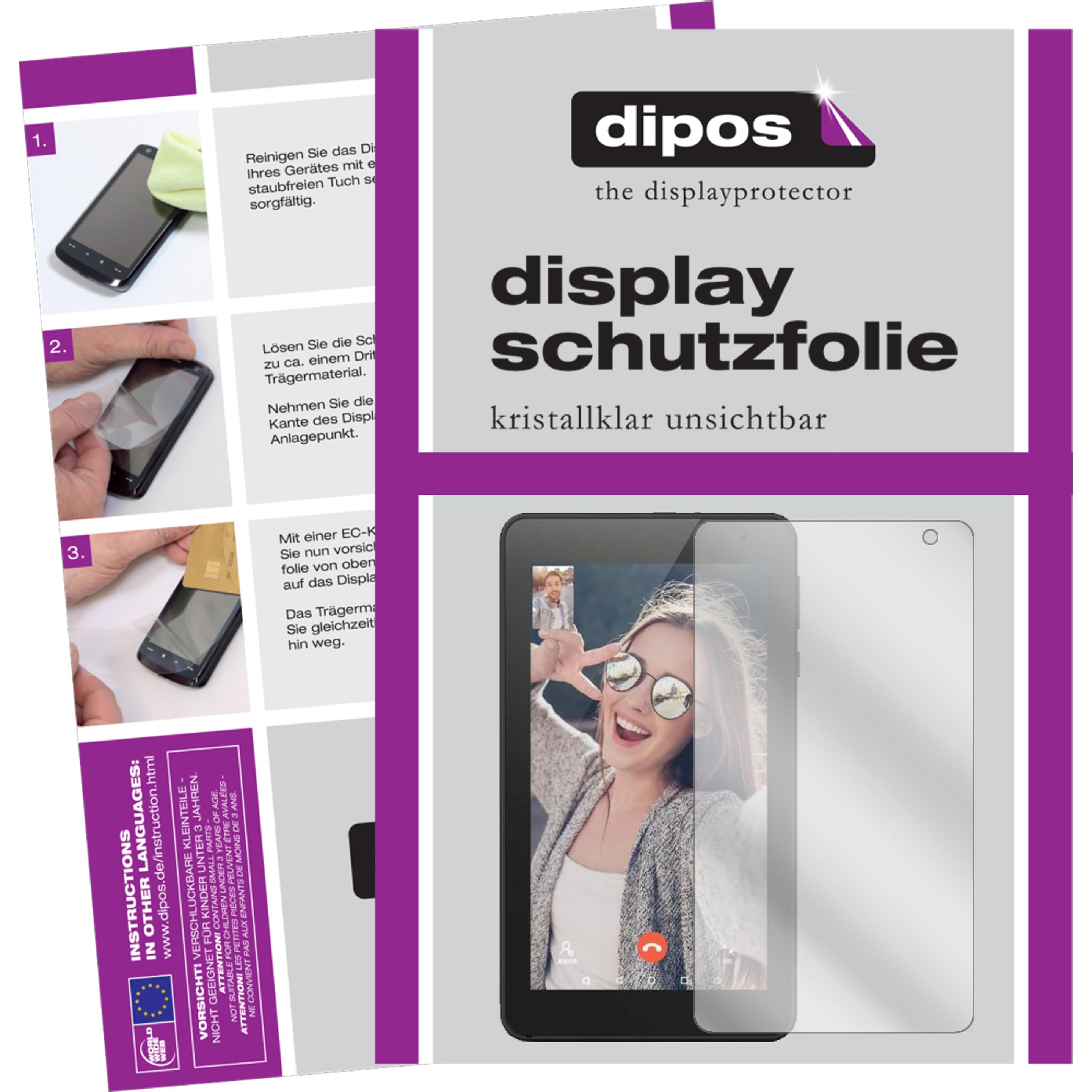 Dipos Displayschutzfolie Crystalclear (1 Stück, MatrixPad Z1), Tablet Schutzfolie