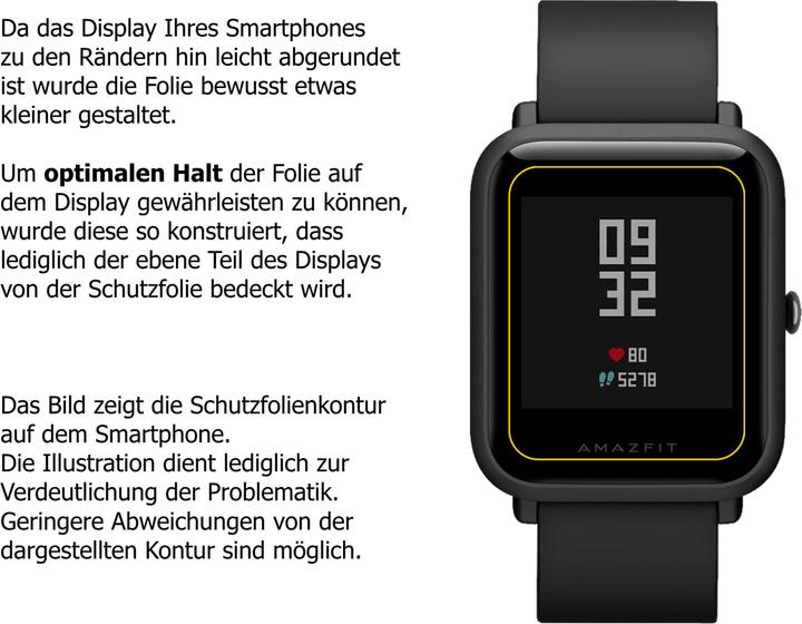 Actual product image Dipos Screen Protector Anti-Glare (Amazfit Bip S)