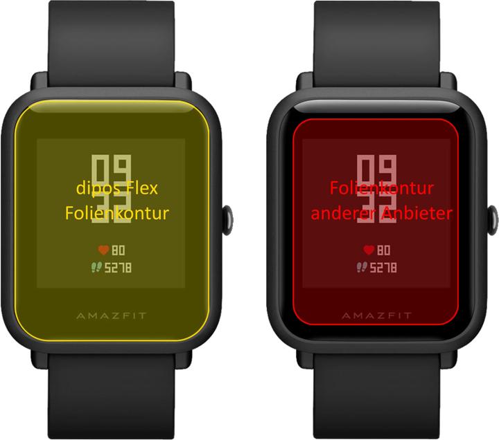 Produktbild Dipos Displayschutzfolie Full-Cover 3D (Amazfit Bip S)