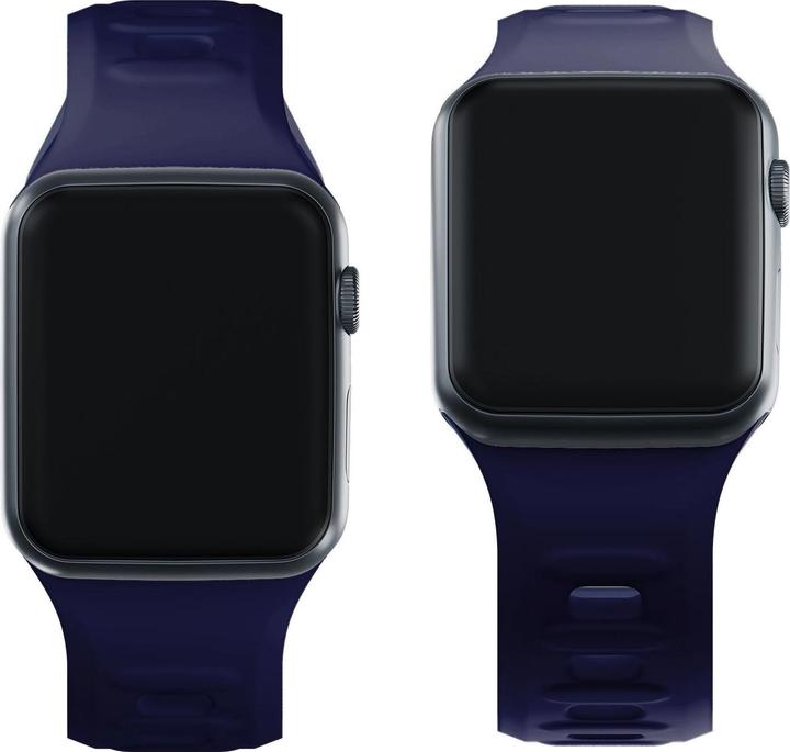 Produktbild 3MK Silicone Watch Strap granatowy/ocean blue dla Apple Watch 42/44/45/49mm (Edelstahl, Silicone)