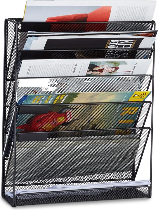 Relaxdays Wall Magazine Rack (32.5 x 10.5 x 40.5 cm)