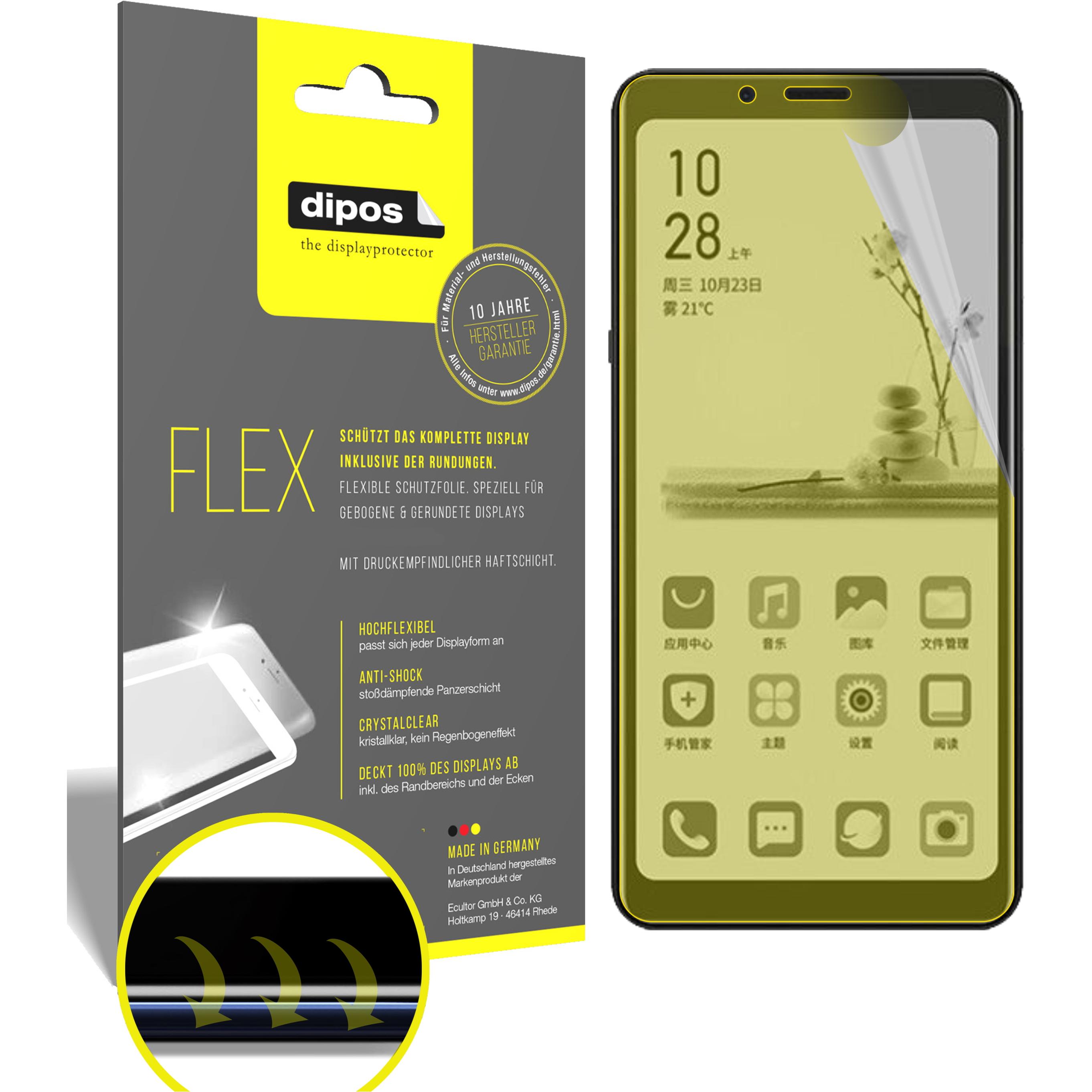 Dipos Displayschutzfolie Full-Cover 3D (3 Stück, Hisense A5), Smartphone Schutzfolie, Transparent