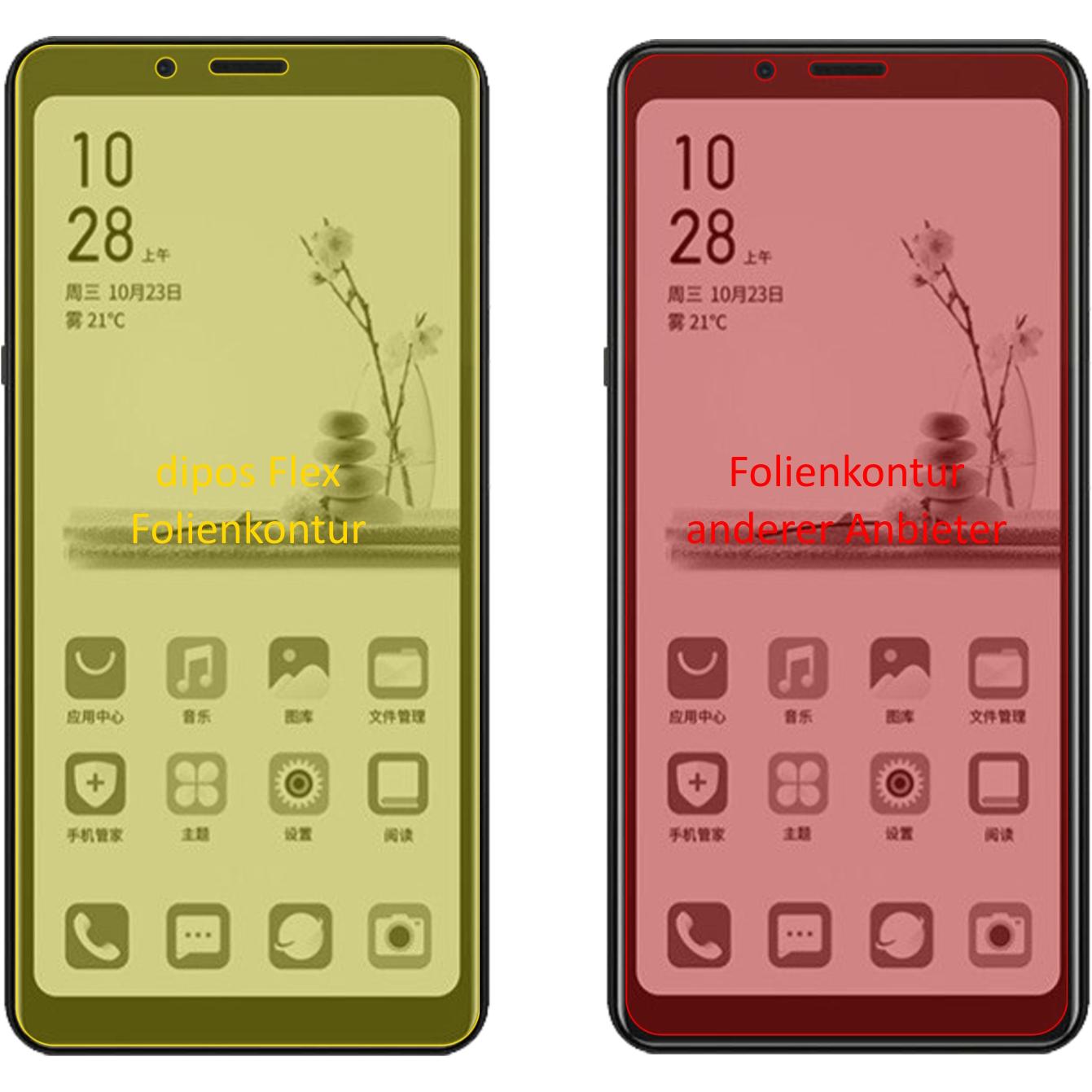 Thumbnail - Dipos Displayschutzfolie Full-Cover 3D (3 Stück, Hisense A5), Smartphone Schutzfolie, Transparent