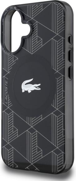 Produktbild Lacoste LCHMP16MUBSK iPhone 16 Plus 6.7" black hardcase IML Blend Monogram MagSafe (Apple iPhone 16 Plus)
