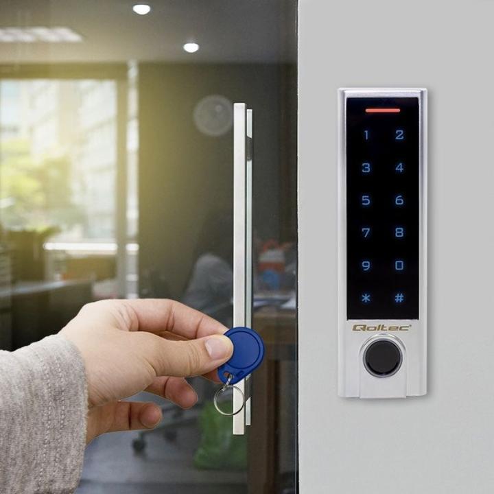 Produktbild Qoltec N--QOLTEC 52448 Code lock TITAN with f (Bluetooth, Elektronische Zahlenkombination, Fingerabdruck, Schlüsselkarte)