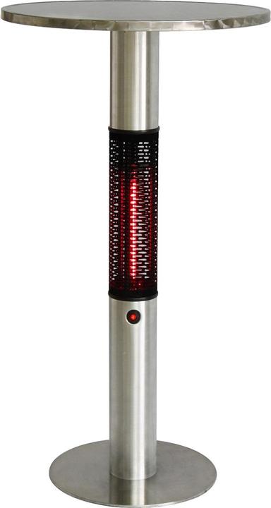 Jet-Line Tisch mit Heizfunktion Capella Edelstahl Heizstrahler 1500 W