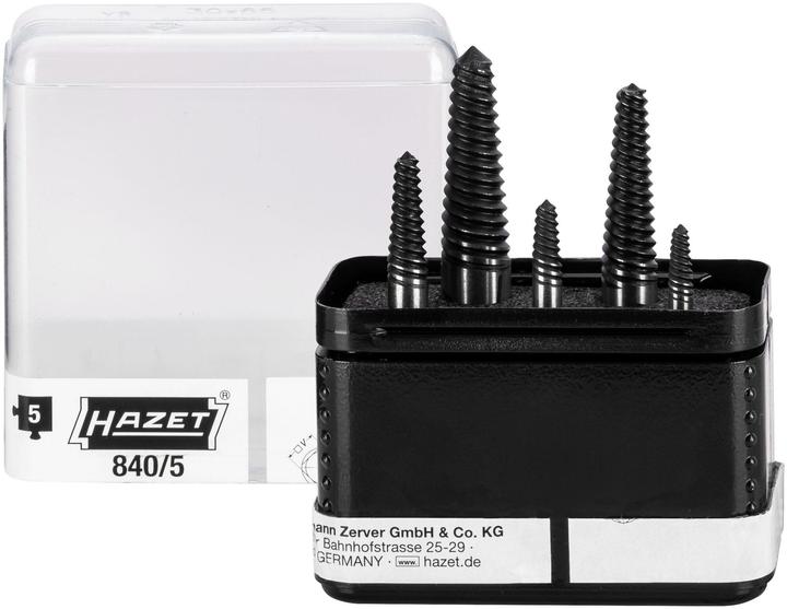 Actual product image HAZET Screw extractor set 840/5 ∙ Number of tools: 5