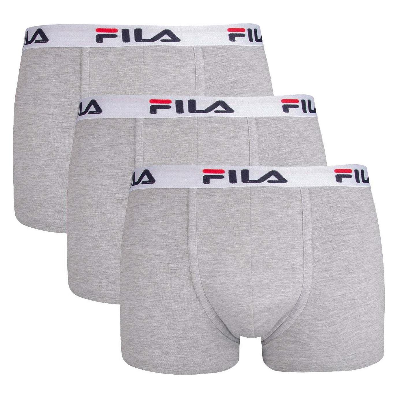 Fila, Herren, Unterhosen, Boxershorts, Grau, (Xl, Einzelpack)
