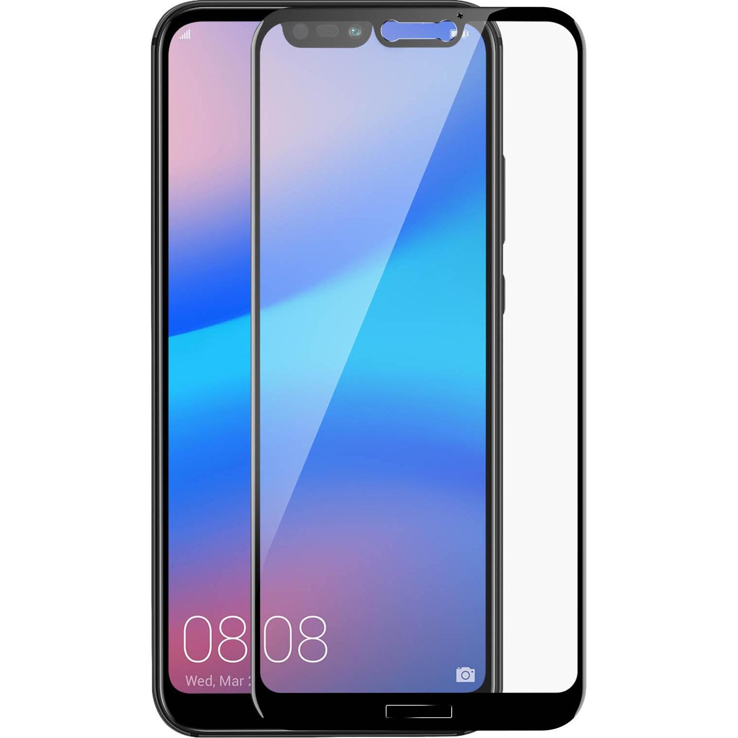 Avizar Panzerglas, Glas Schutzfolie, Schutzglas (2 Stück, Huawei P20 Lite), Smartphone Schutzfolie, Schwarz