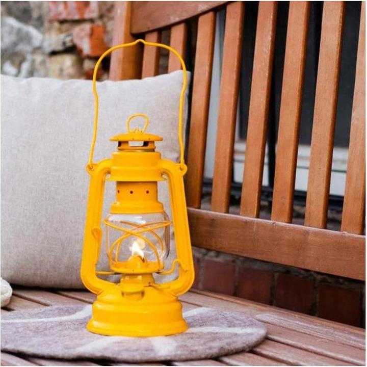 Actual product image Feuerhand Storm lantern 276 signal yellow
