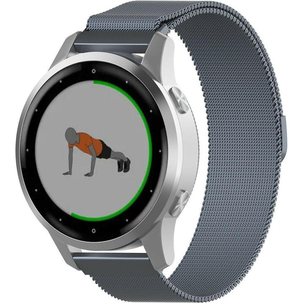 Strap-it Armband (18 mm, vivoactive 4S), Uhrenarmband, Grau