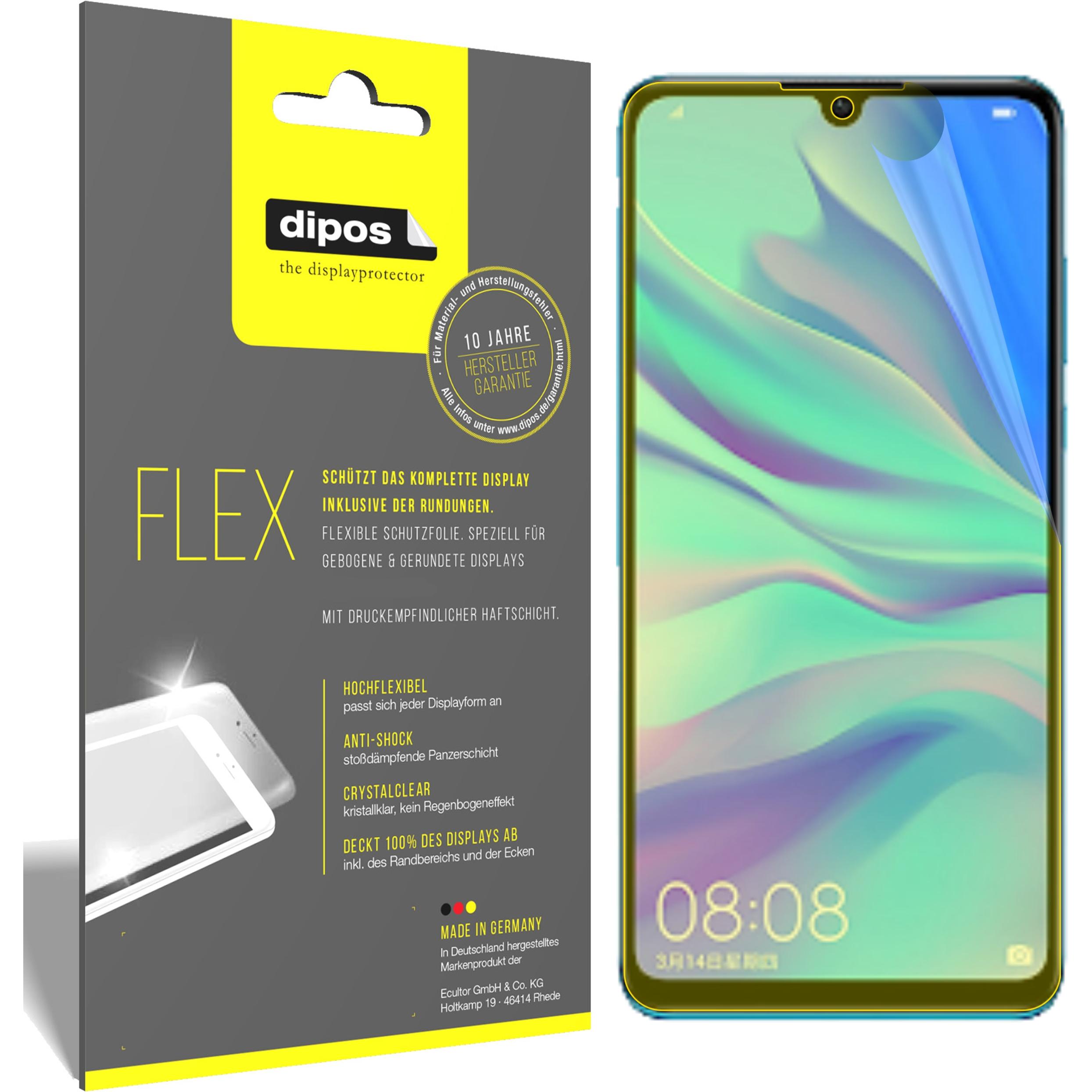 Dipos Displayschutzfolie Full-Cover 3D (3 Stück, Huawei P30 Lite New Edition), Smartphone Schutzfolie, Transparent