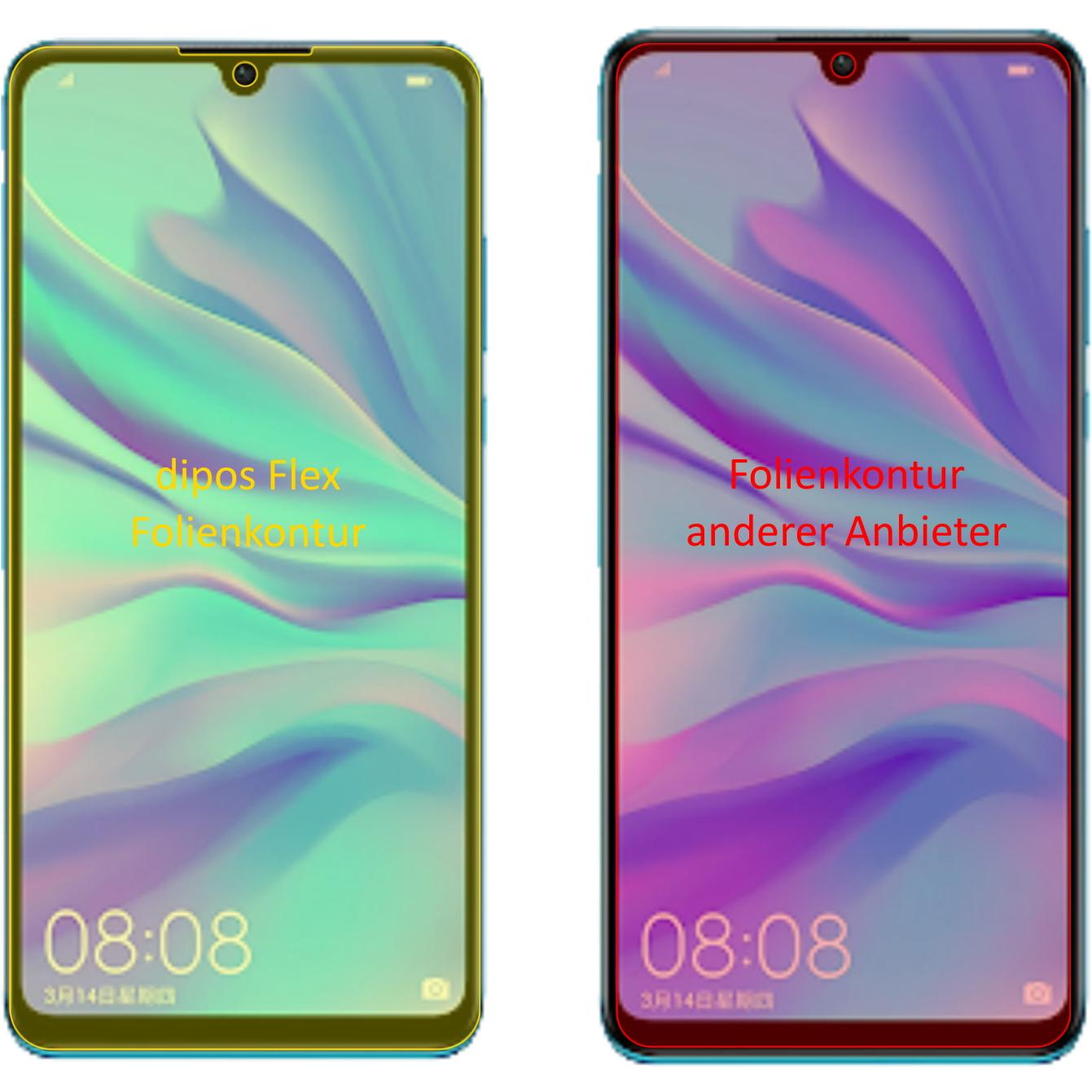 Thumbnail - Dipos Displayschutzfolie Full-Cover 3D (3 Stück, Huawei P30 Lite New Edition), Smartphone Schutzfolie, Transparent