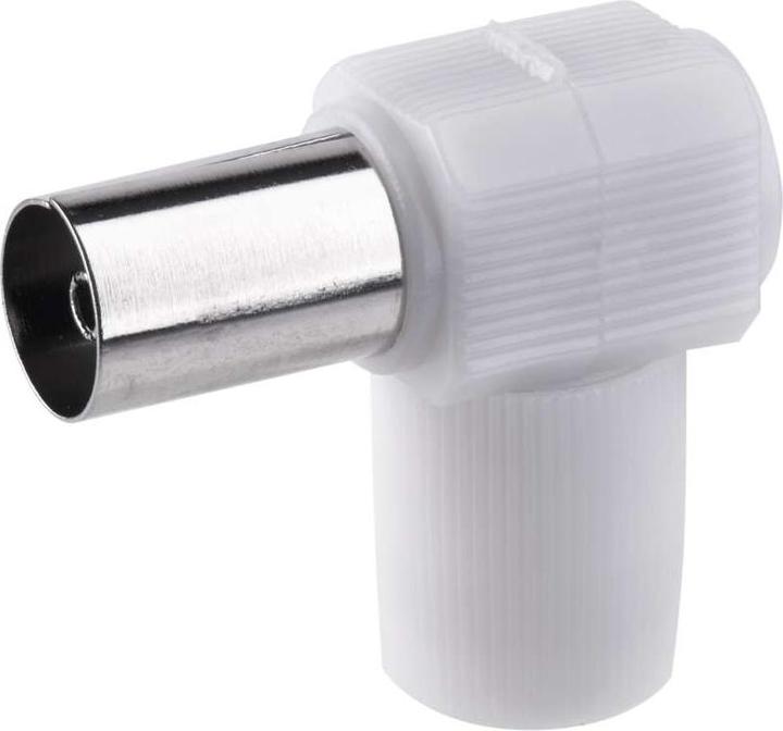 Actual product image Emos IEC socket, angled screw type, 10 pcs. (Antenna cable)