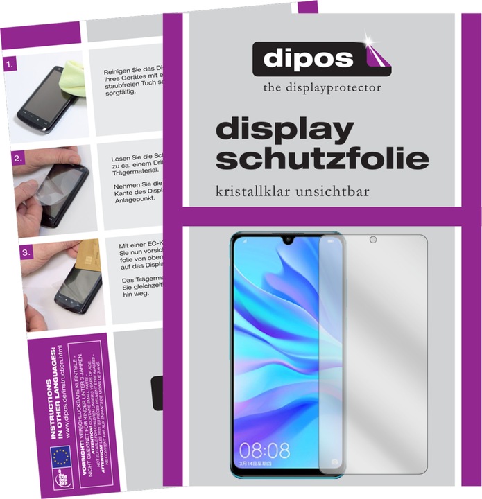 Actual product image Dipos Screen Protector Crystalclear (5 Piece, Huawei P30 Lite New Edition)