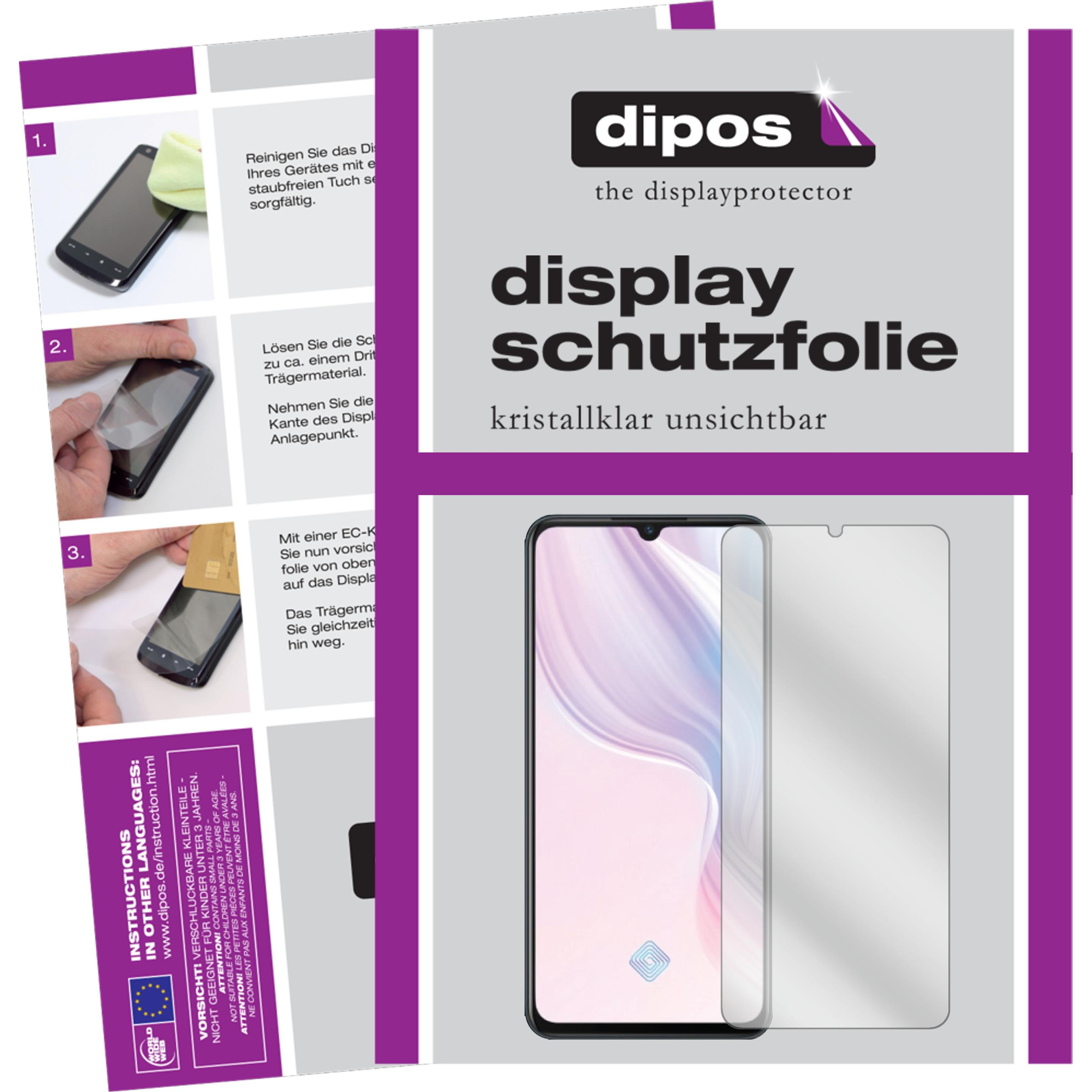 Dipos Displayschutzfolie Crystalclear (5 Stück, Vivo Y9s), Smartphone Schutzfolie, Transparent