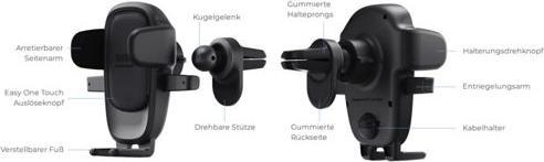 Produktbild iOttie Easy One Touch 6 Universell Lüftungsgitter Autohalterung Schwarz