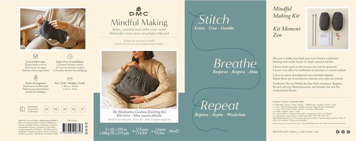 Immagine prodotto DMC Set da lavoro a maglia Cuscino da meditazione Mindful Making, 40 x 40 cm