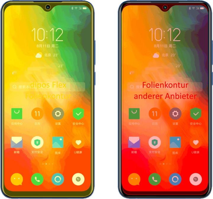 Actual product image Dipos Screen Protector Full-Cover 3D (2 Piece, Lenovo K6 Enjoy)