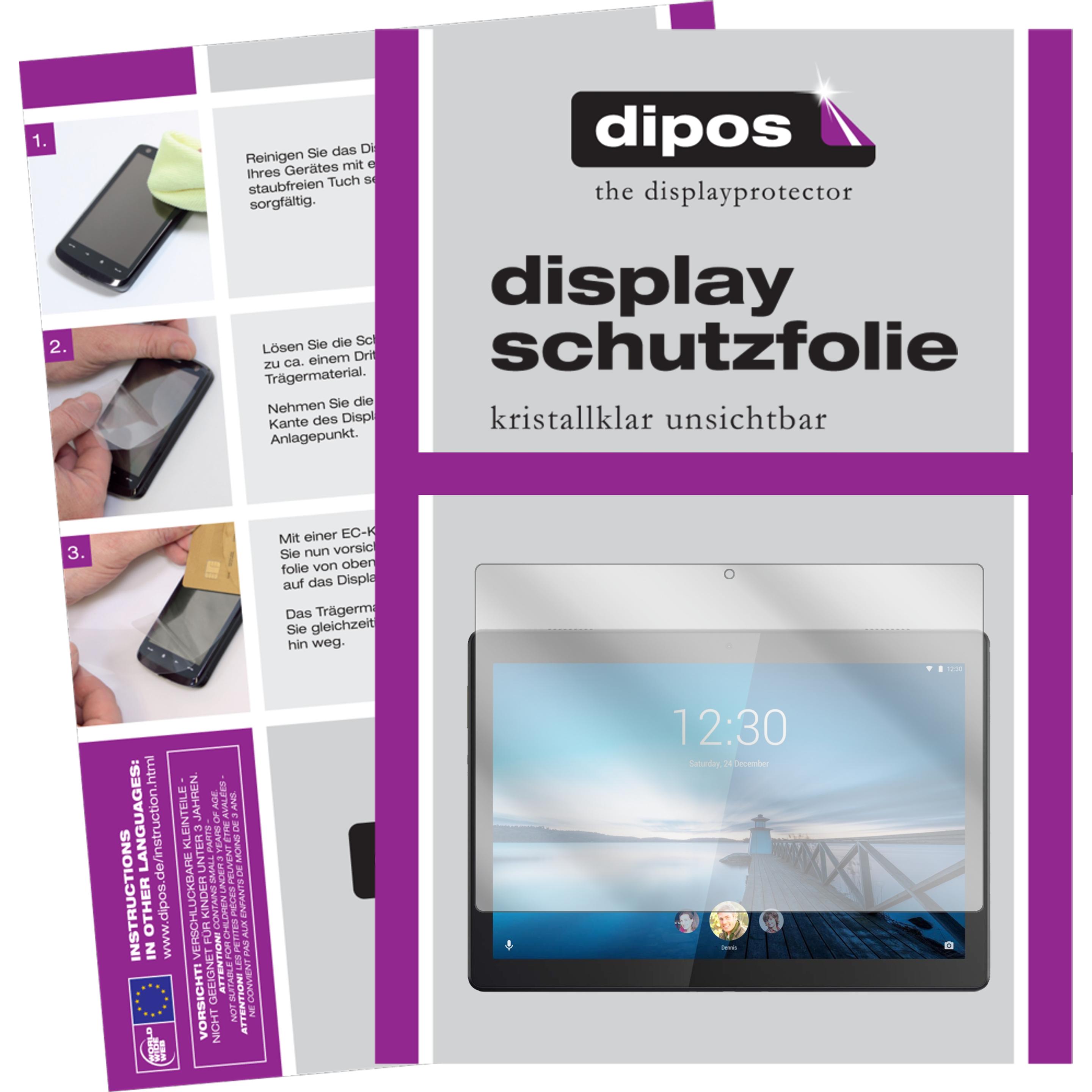Dipos Displayschutzfolie Crystalclear (2 Stück, Lenovo Tab M10 HD), Tablet Schutzfolie