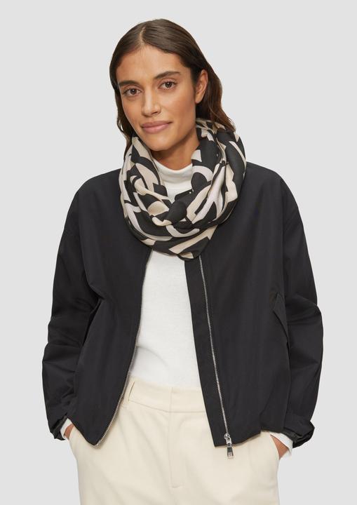 Produktbild S.Oliver Snood Lässiger Loop Schal aus Viskose mit All-over-Print
