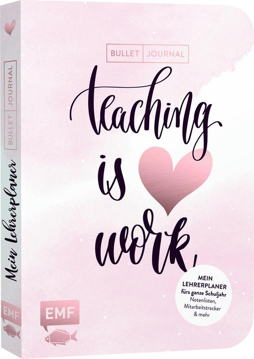 Teaching is Heart work (21.6 x 15.3 cm, Blanko, Harter Einband)