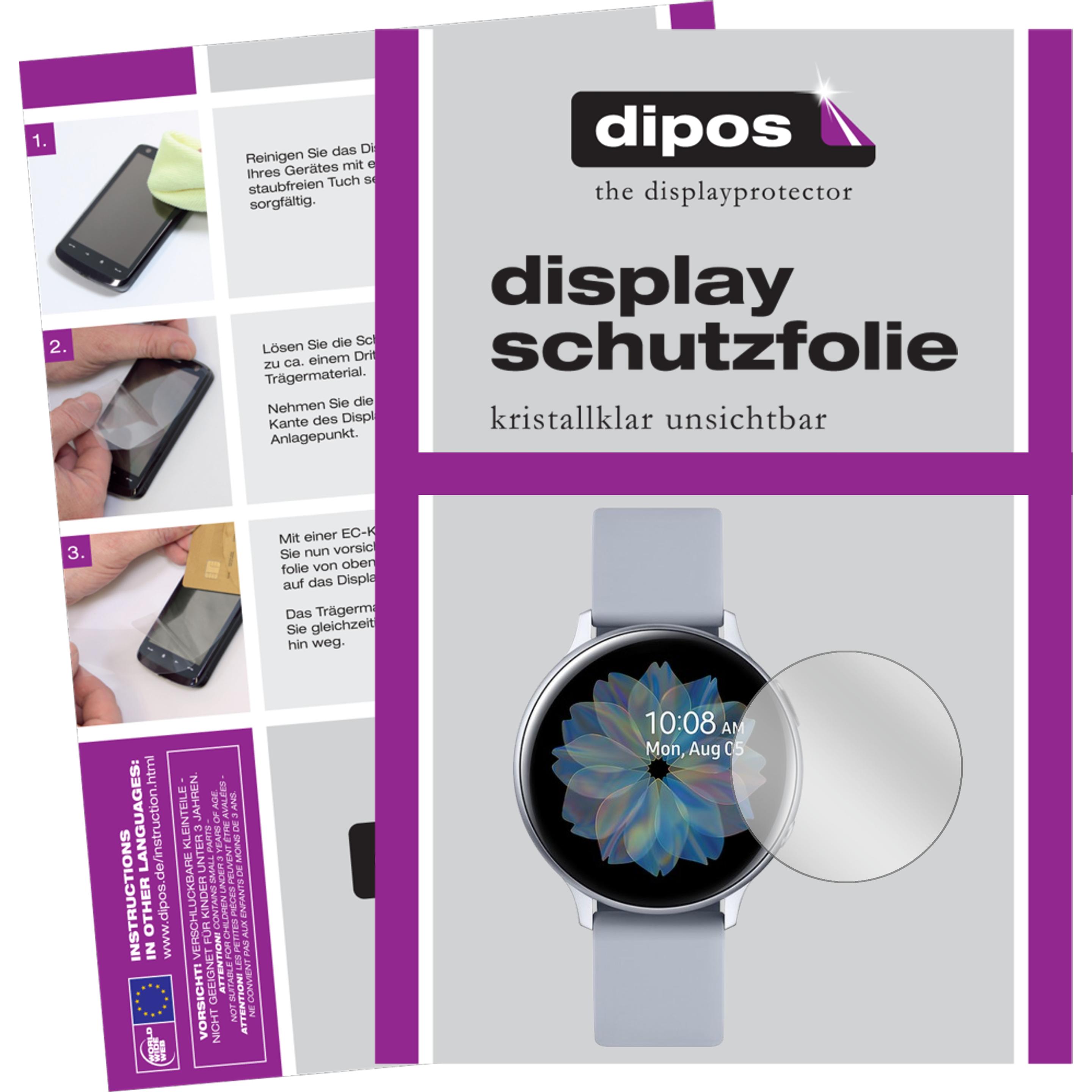 Dipos Displayschutzfolie Crystalclear, Smartwatch Schutzfolie, Transparent