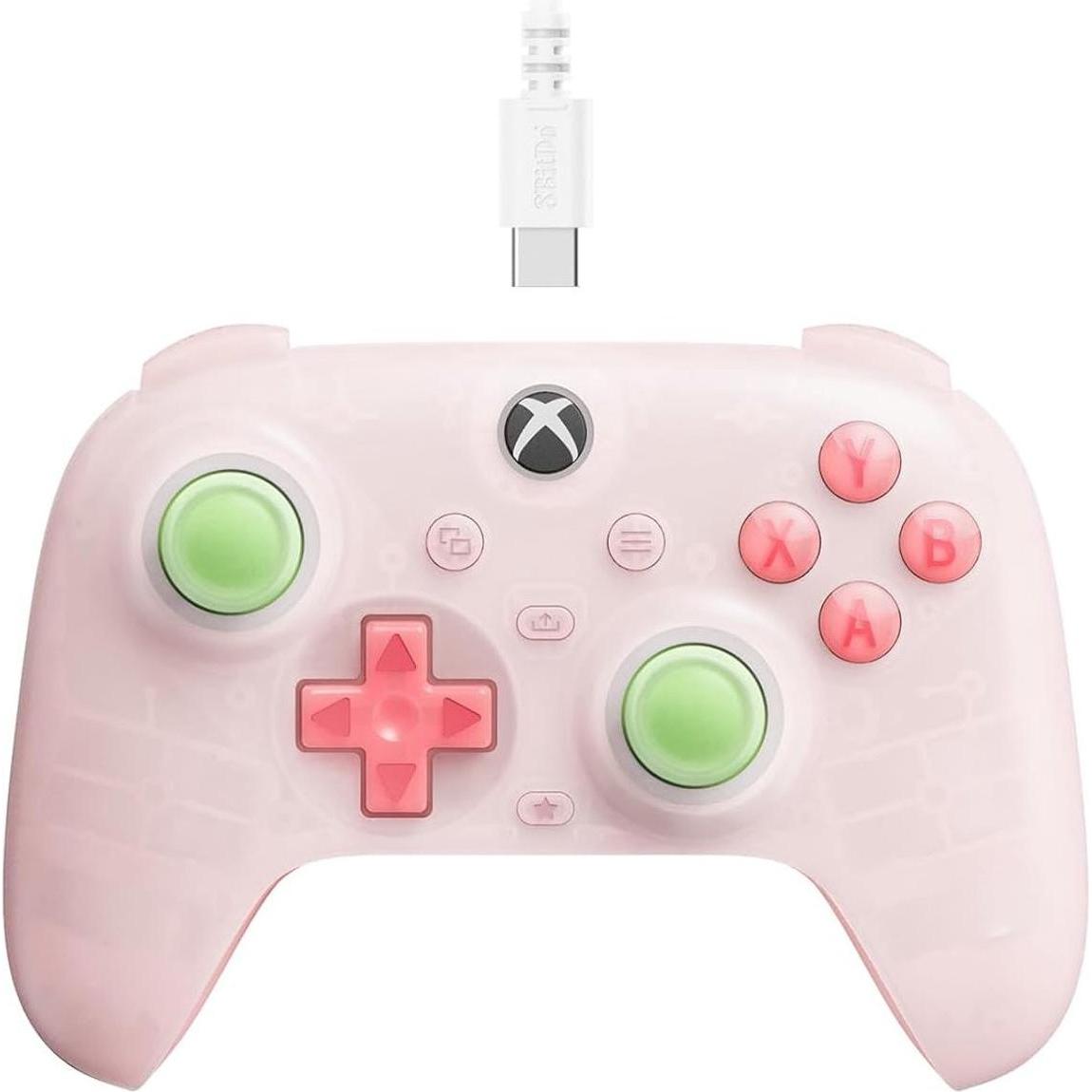 8bitdo Ultimate Mini Wired (Xbox One S, Xbox One X, Xbox Series X, Xbox Serie S), Controller gaming, Pink